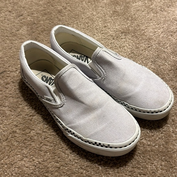 Light Purple Vans Slip Ons - Picture 3 of 3